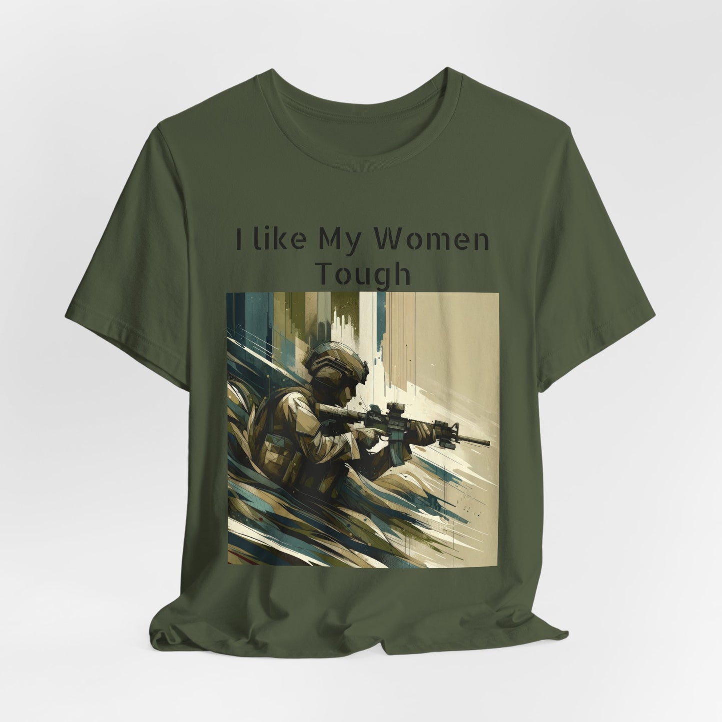 Tough female, female soldier, military tough