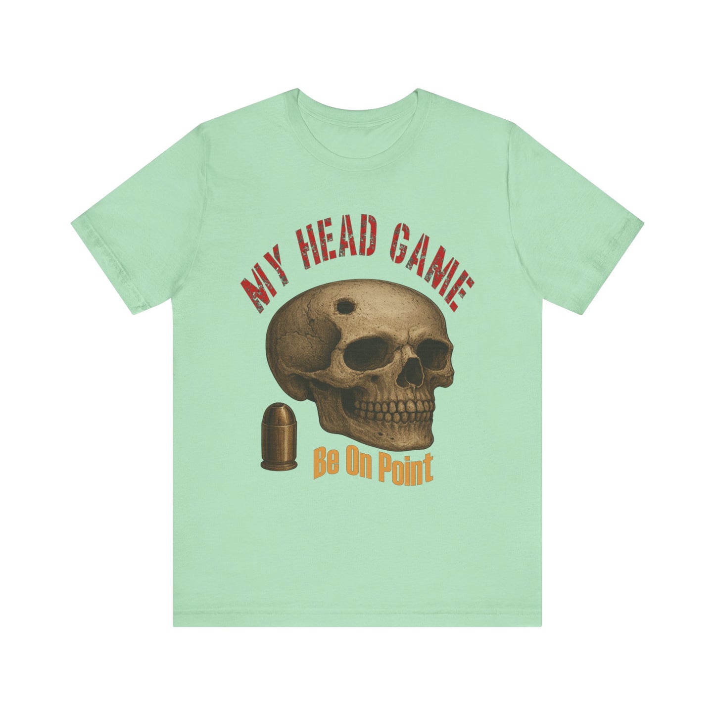 Head Game T-Shirt, Funny Skull Tee, Unisex Graphic Shirt, Unique Gift for Halloween, Quirky Statement Apparel