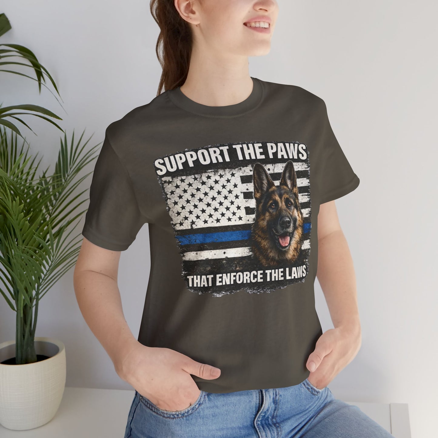 Police Dog K9  Thin Blue Line  Law Enforcement