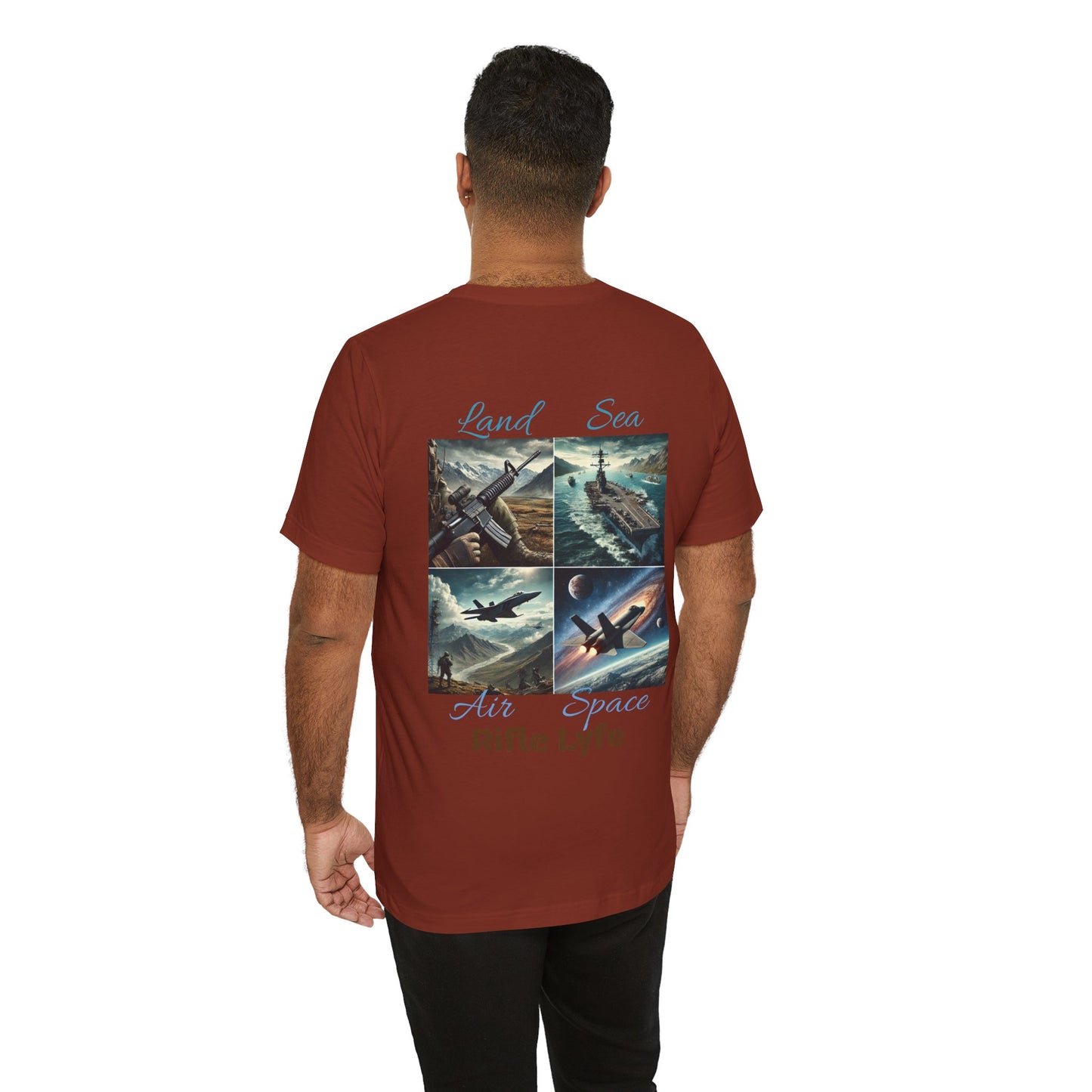 Land Sea Air Space Tee  Military Tribute Shirt | Rifle Lyfe
