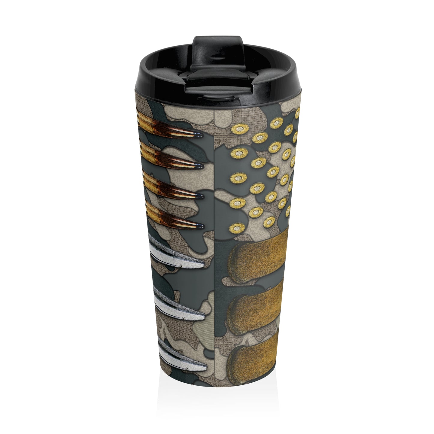 30.06, 9mm, .50Cal bullets, Ammo tumbler, ammo mug