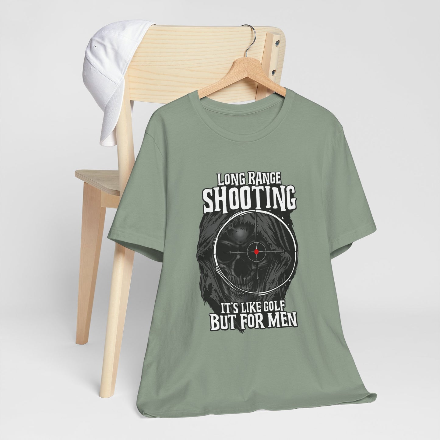 Long Range Shooting T-Shirt – “It’s Like Golf But For Men” Tactical Target Tee