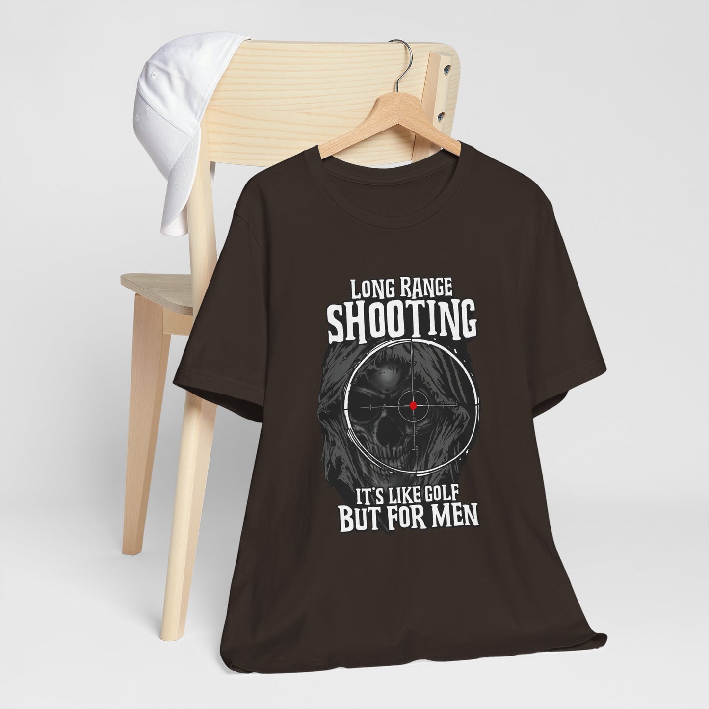 Long Range Shooting T-Shirt – “It’s Like Golf But For Men” Tactical Target Tee