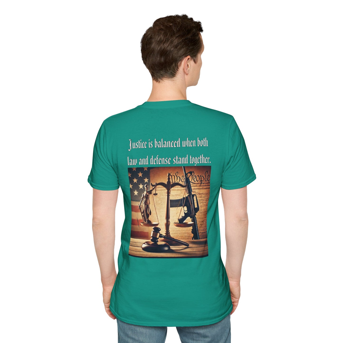 Justice in balance, military, balance of power and law, gift idea