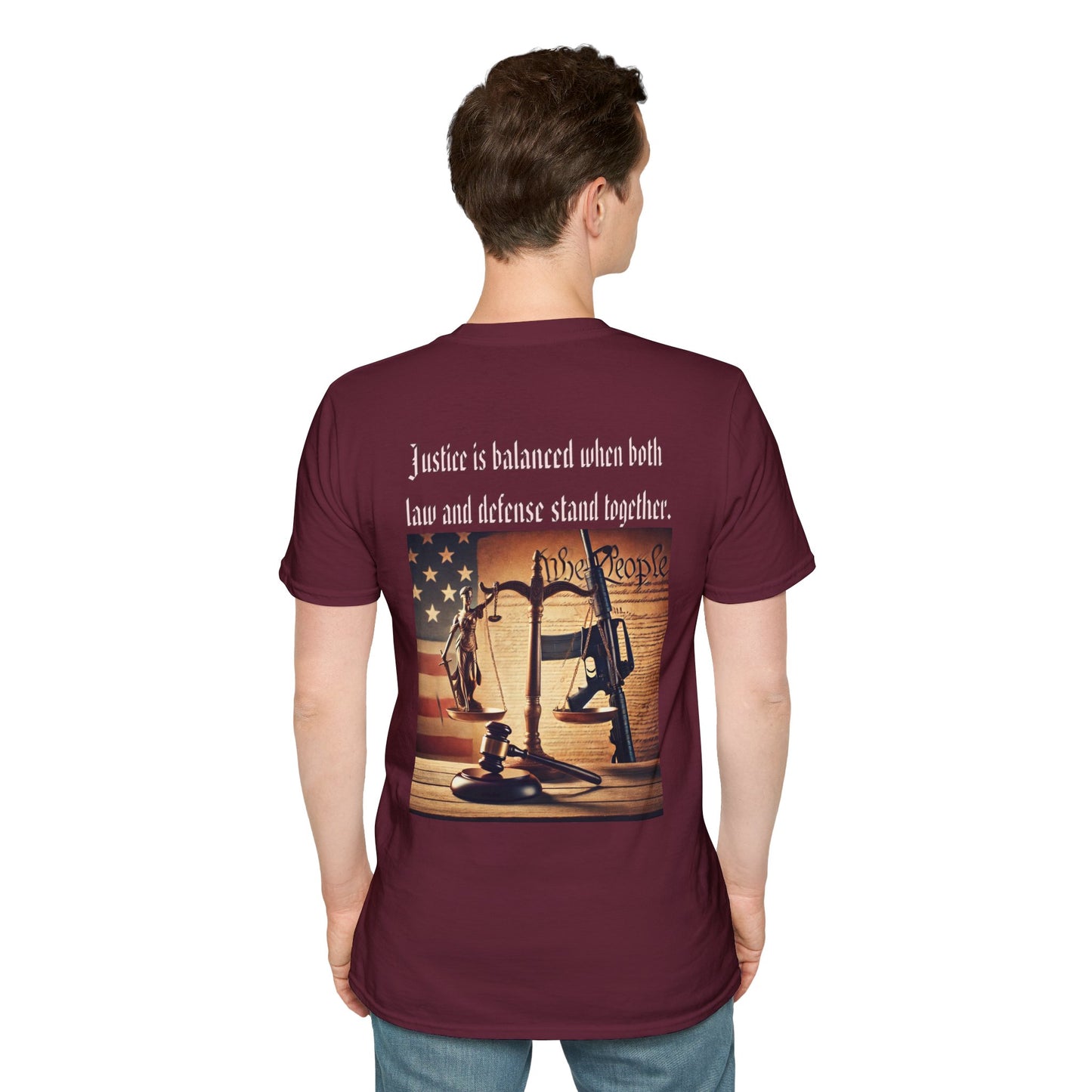 Justice in balance, military, balance of power and law, gift idea