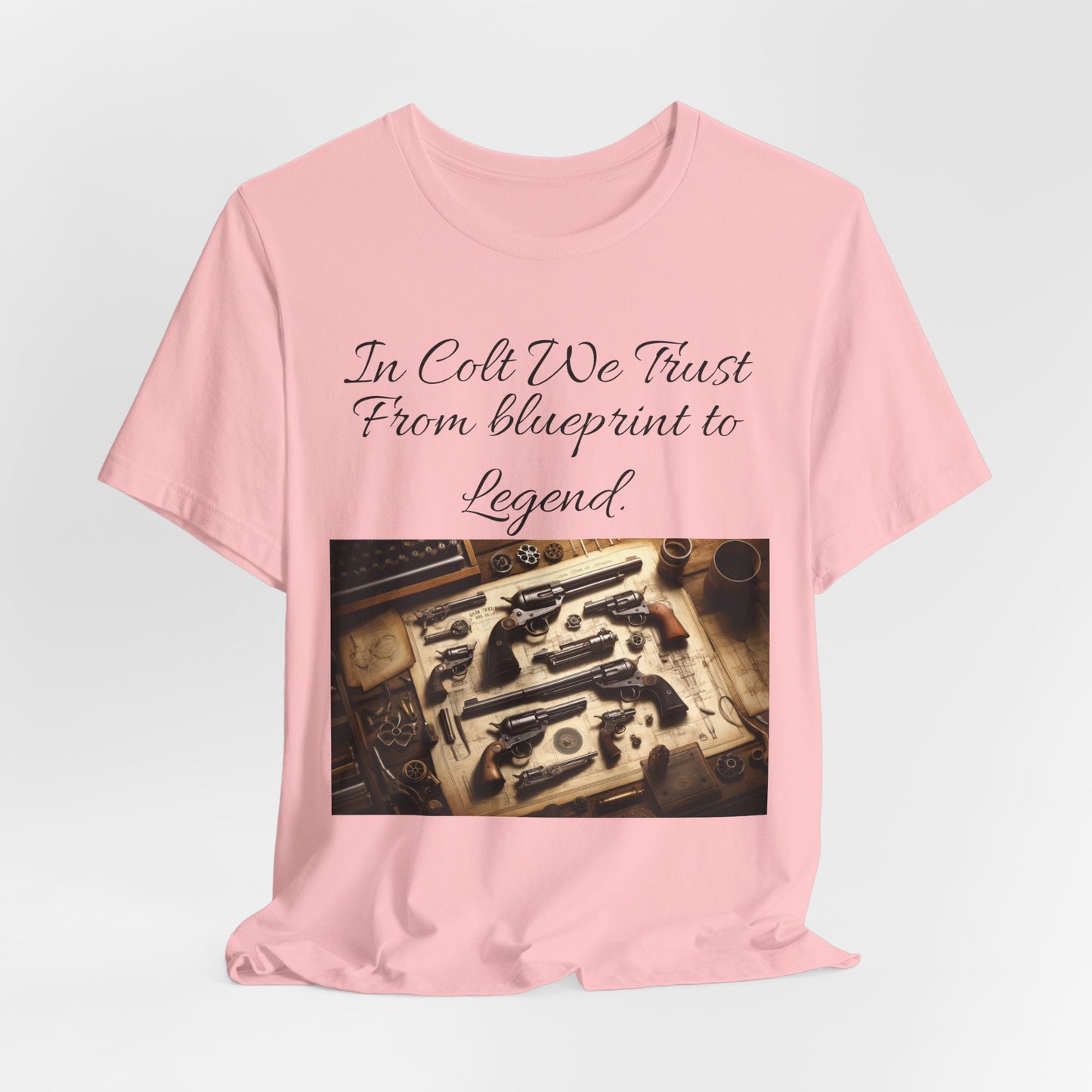 Gun Enthusiast Tee: In Colt We Trust, Firearm Lover Shirt, Shooting Sports Tee, Gift for Gun Owners, Vintage Firearms Apparel