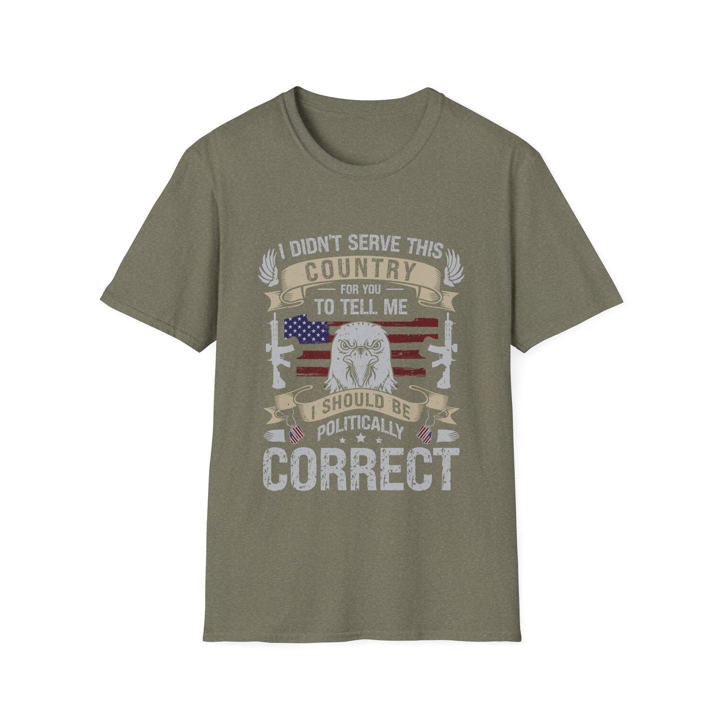 Patriotic Tee, Military shirt, American Flag and bald eagle.