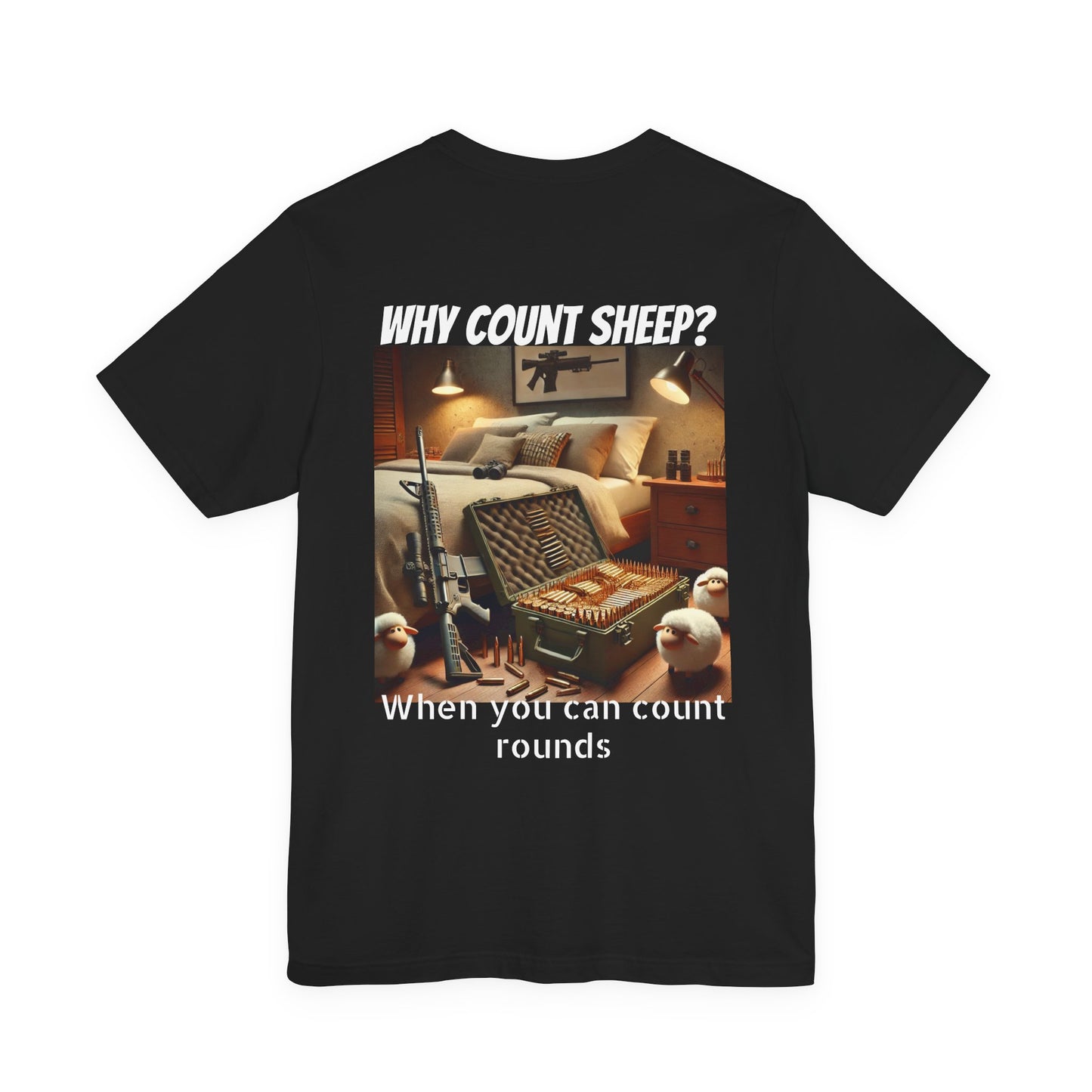 Funny Ammo Counting Unisex Tee, Sarcastic Bullet Collection T-Shirt, Humorous Munition Inventory Shirt, Hilarious Armament Count Top,