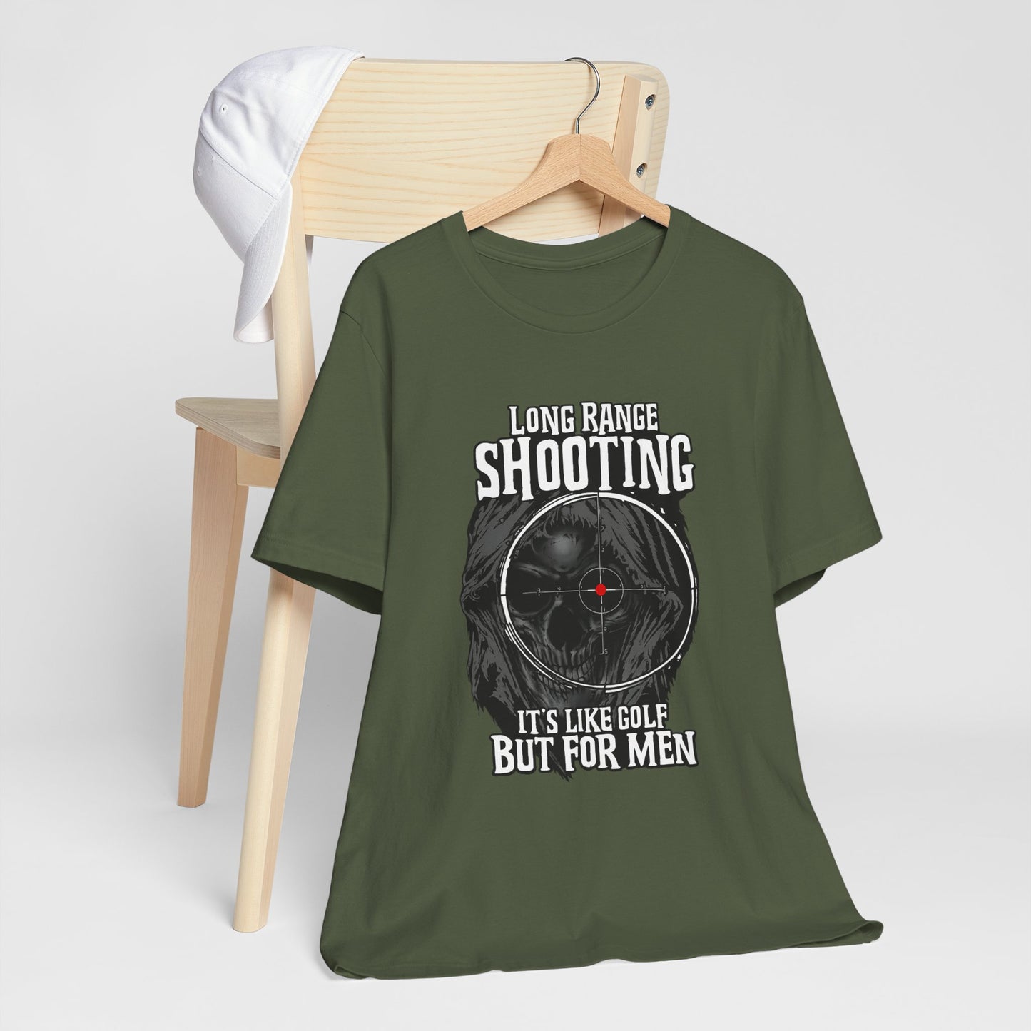 Long Range Shooting T-Shirt – “It’s Like Golf But For Men” Tactical Target Tee