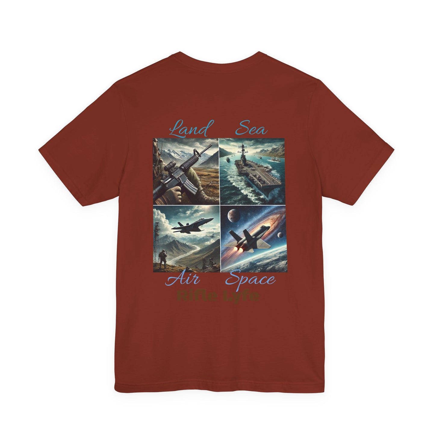 Land Sea Air Space Tee  Military Tribute Shirt | Rifle Lyfe