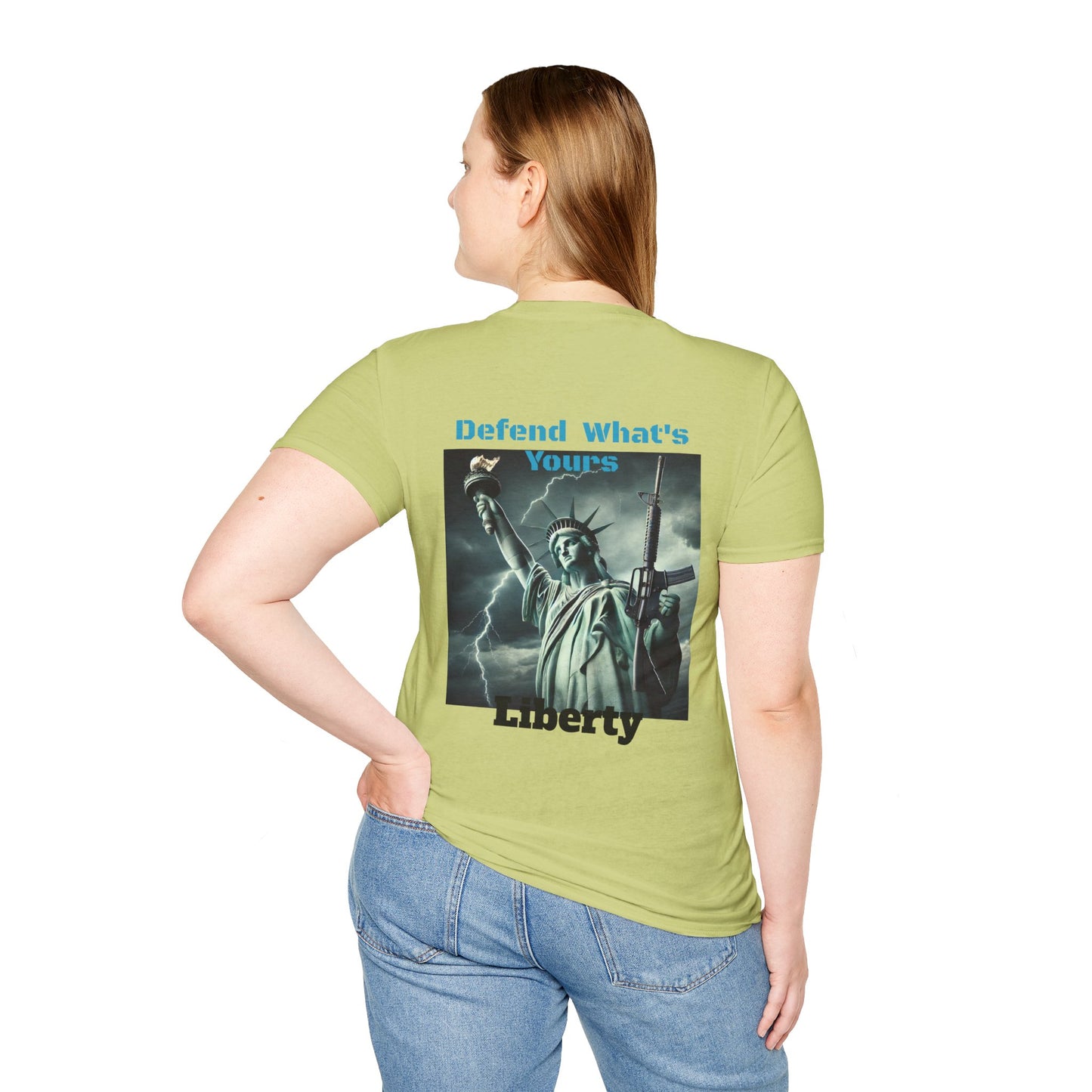 Patriotic Tee, Gun Rights Shirt, Liberty Rifle Top, Independence Day Apparel, American Pride Tshirt