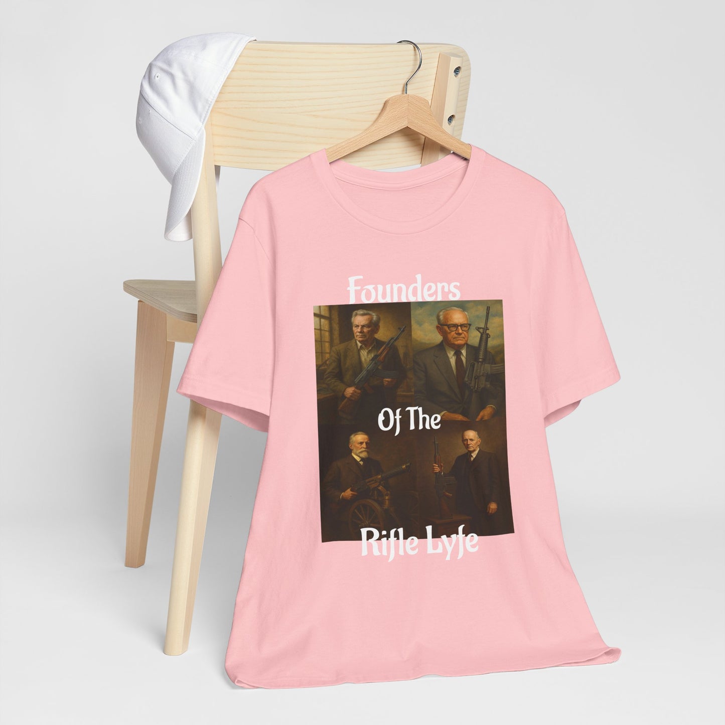 Founders of the Rifle Lyfe T-Shirt – Tactical Gun History Shirt for 2A Supporters, Military Gun Collectors & Patriotic Rifle Fans