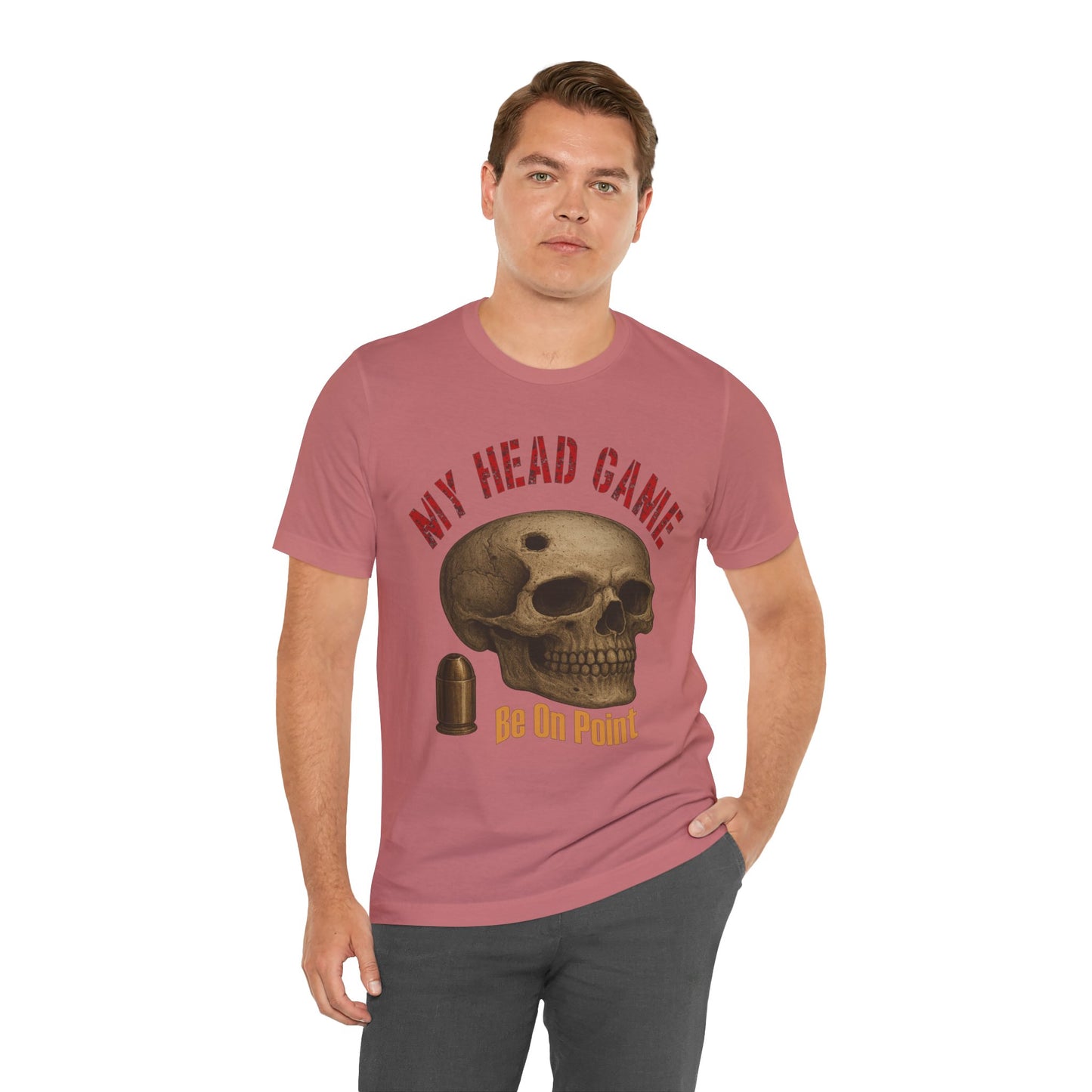 Head Game T-Shirt, Funny Skull Tee, Unisex Graphic Shirt, Unique Gift for Halloween, Quirky Statement Apparel