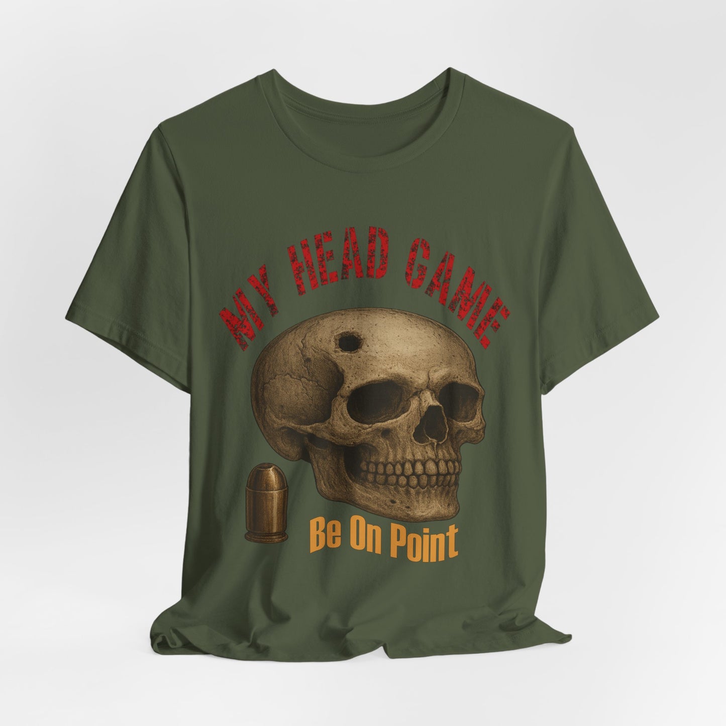 Head Game T-Shirt, Funny Skull Tee, Unisex Graphic Shirt, Unique Gift for Halloween, Quirky Statement Apparel