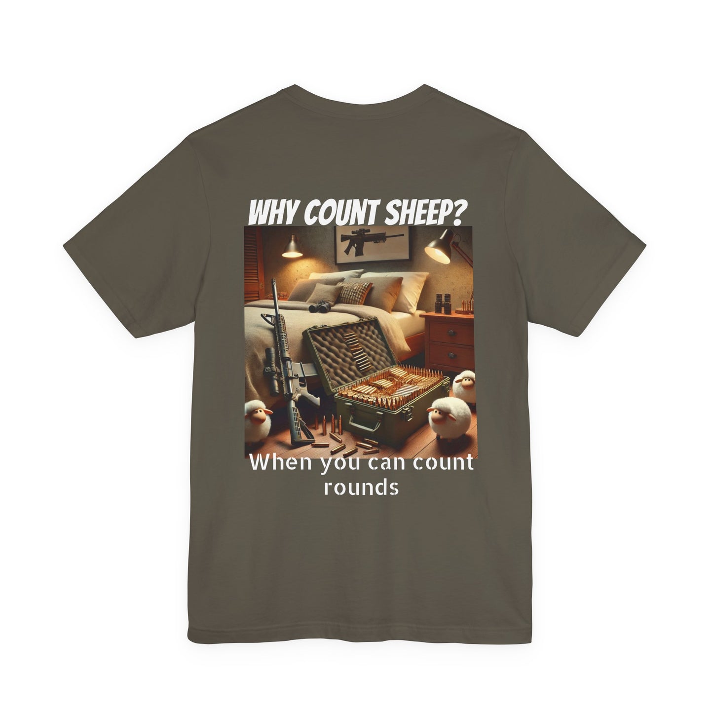 Funny Ammo Counting Unisex Tee, Sarcastic Bullet Collection T-Shirt, Humorous Munition Inventory Shirt, Hilarious Armament Count Top,