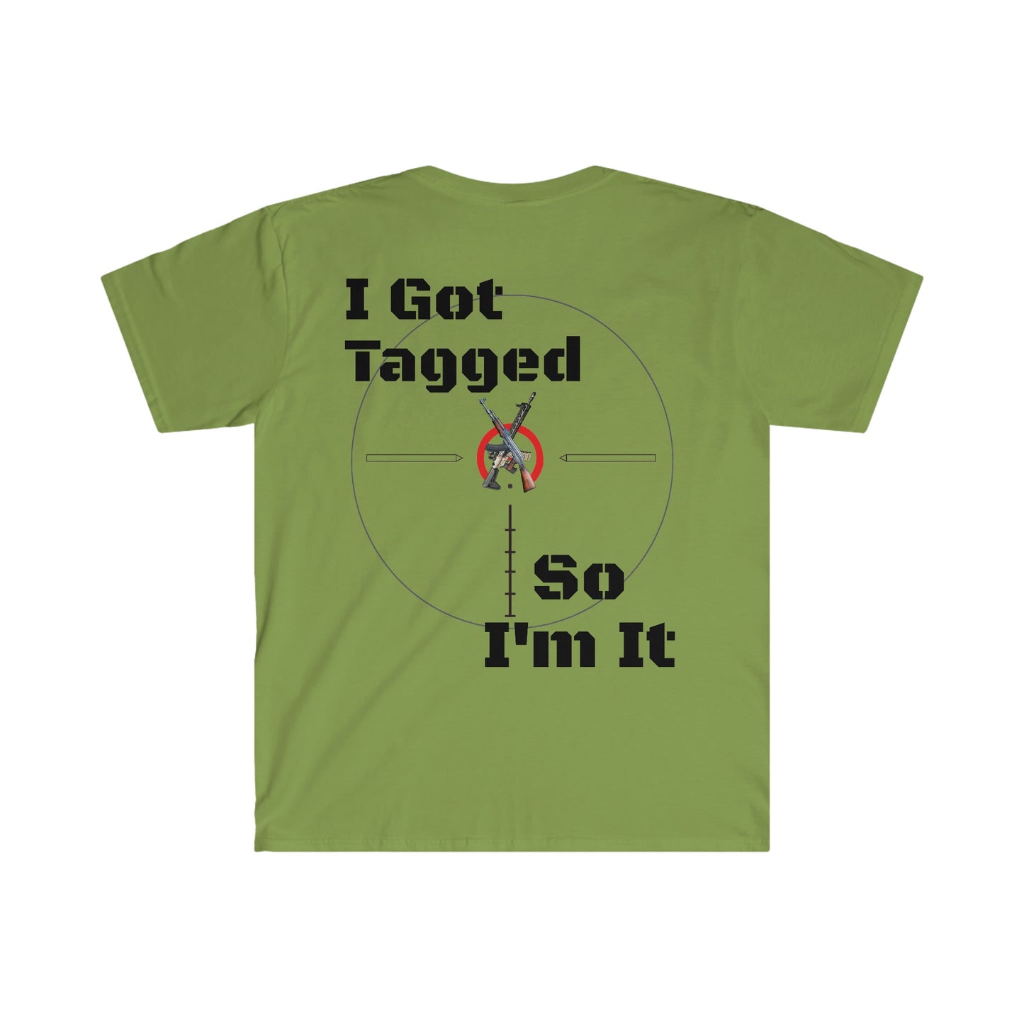 Unisex Softstyle T-Shirt, Reticle, scope, tag, rifles