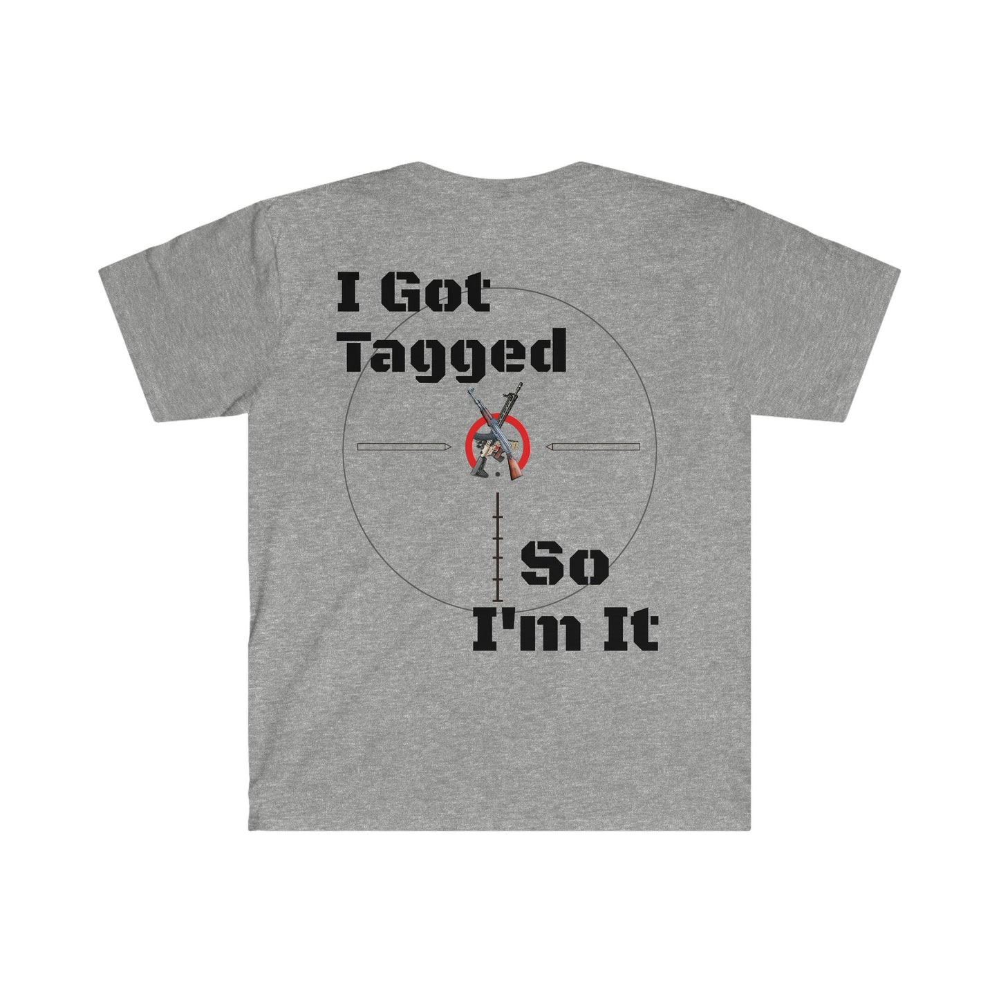 Unisex Softstyle T-Shirt, Reticle, scope, tag, rifles