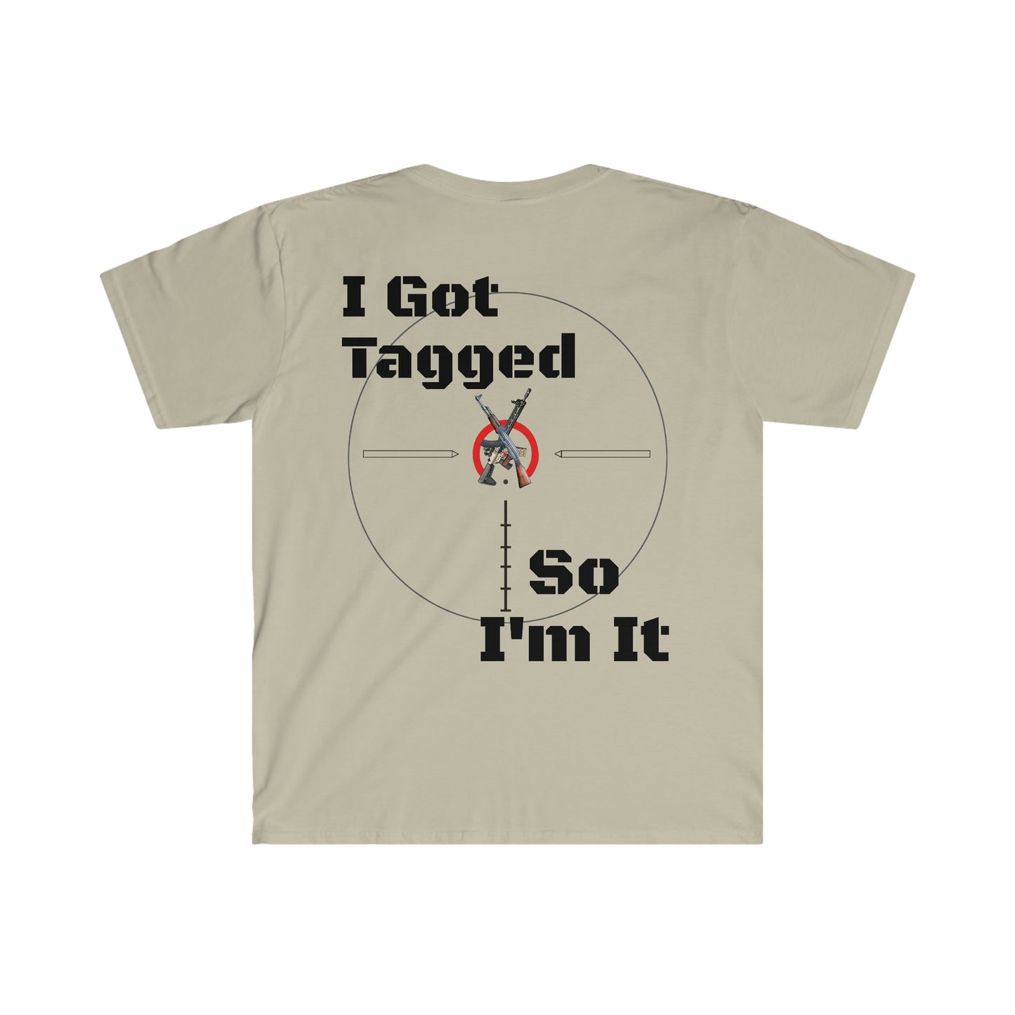 Unisex Softstyle T-Shirt, Reticle, scope, tag, rifles