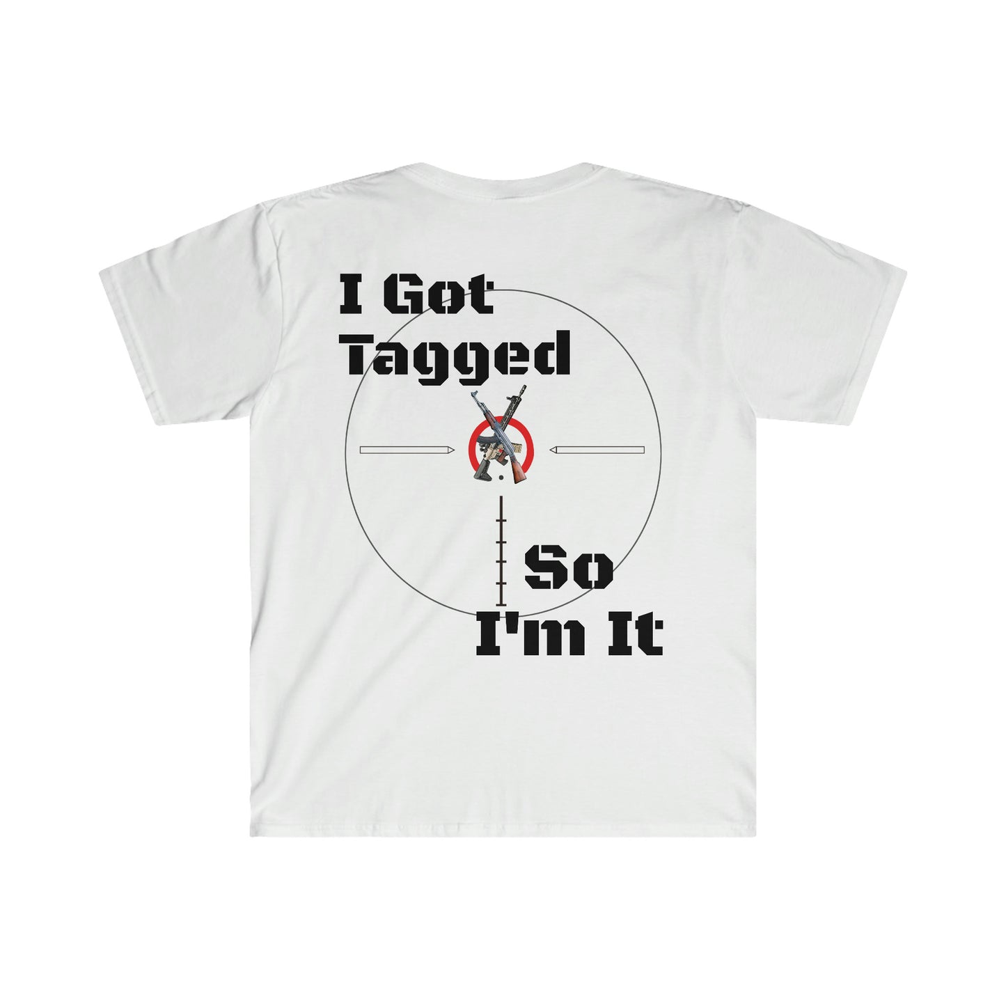 Unisex Softstyle T-Shirt, Reticle, scope, tag, rifles